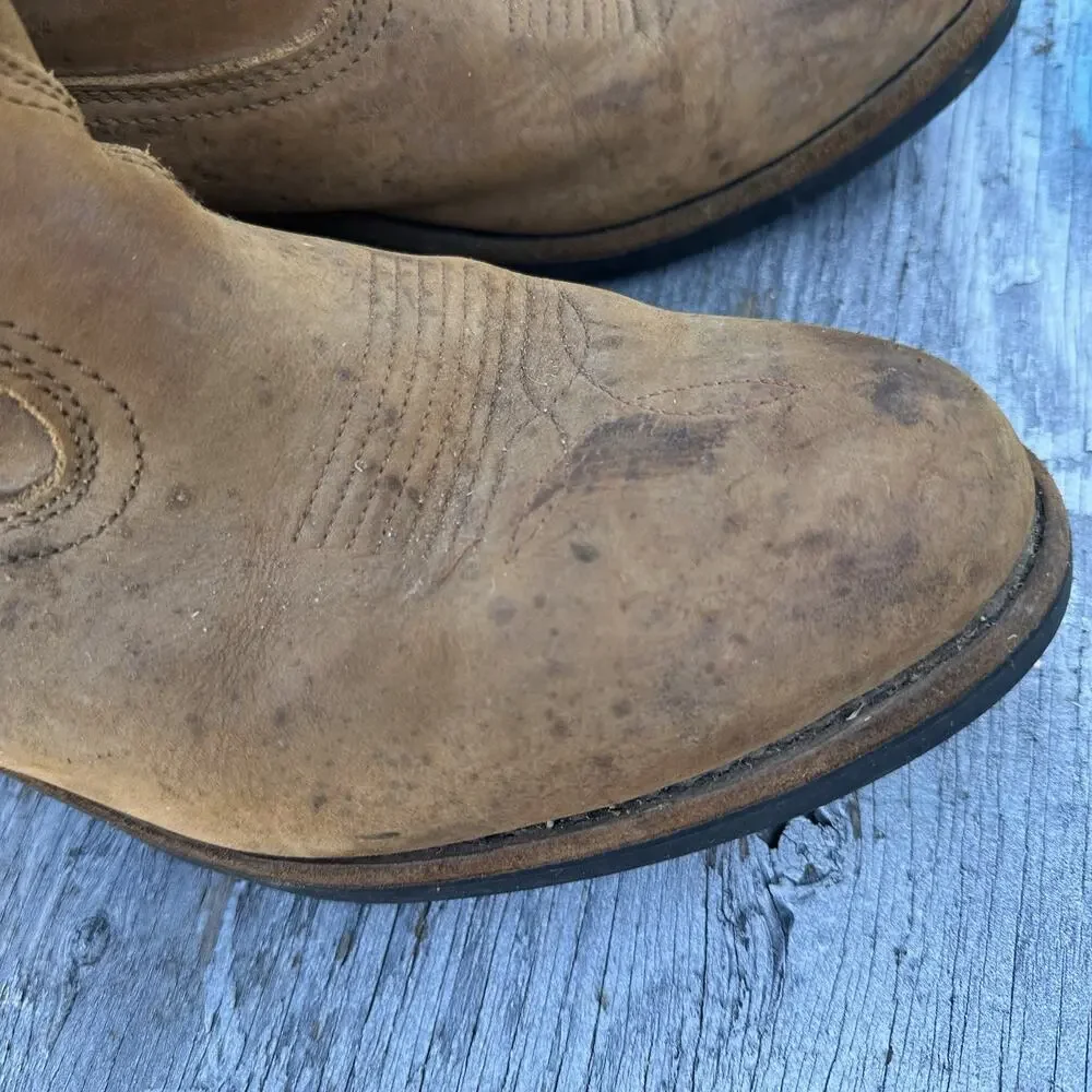 Dan Post Albuquerque Waterproof Tan Leather Western Work Boots Men’s 11.5D - 220